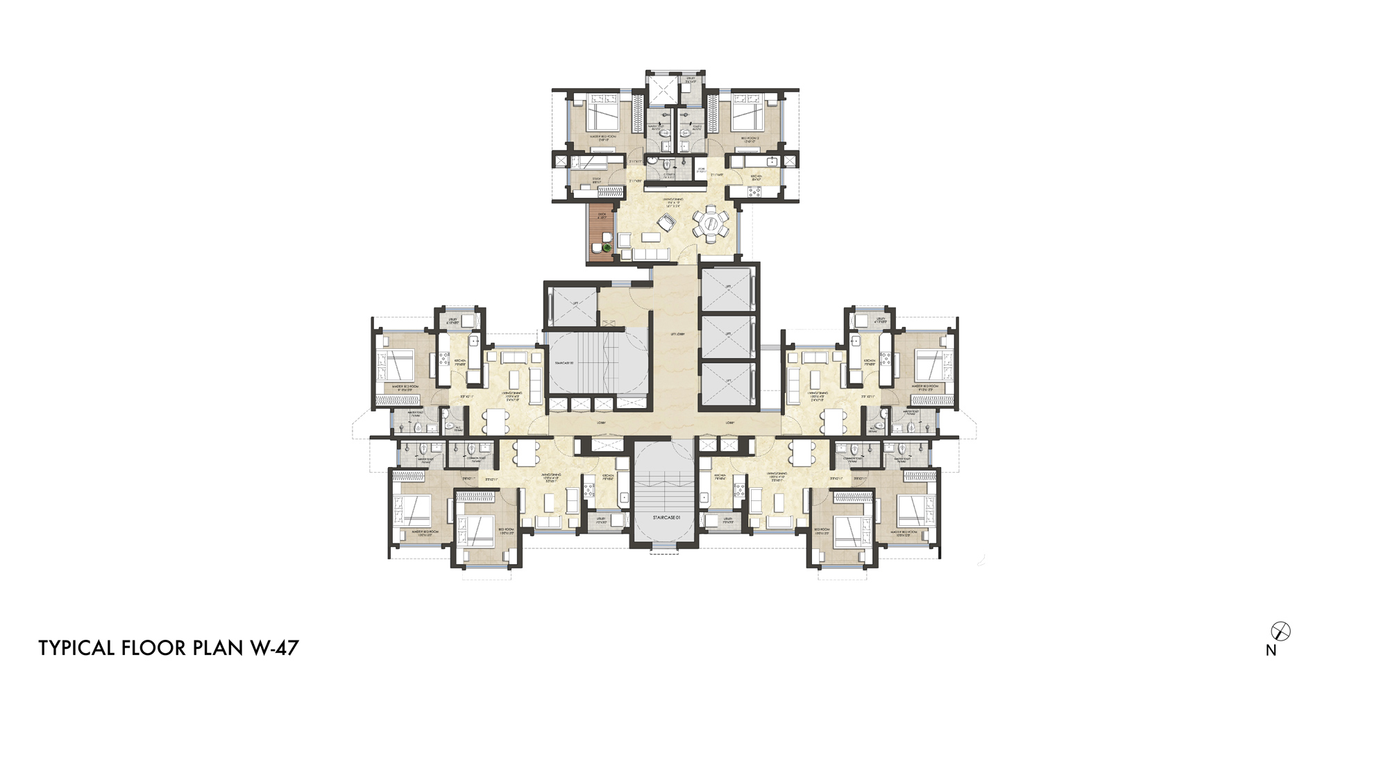 Lodha-Amara-Kolshet-Road-TYPICAL-FLOOR-PLAN-W-47