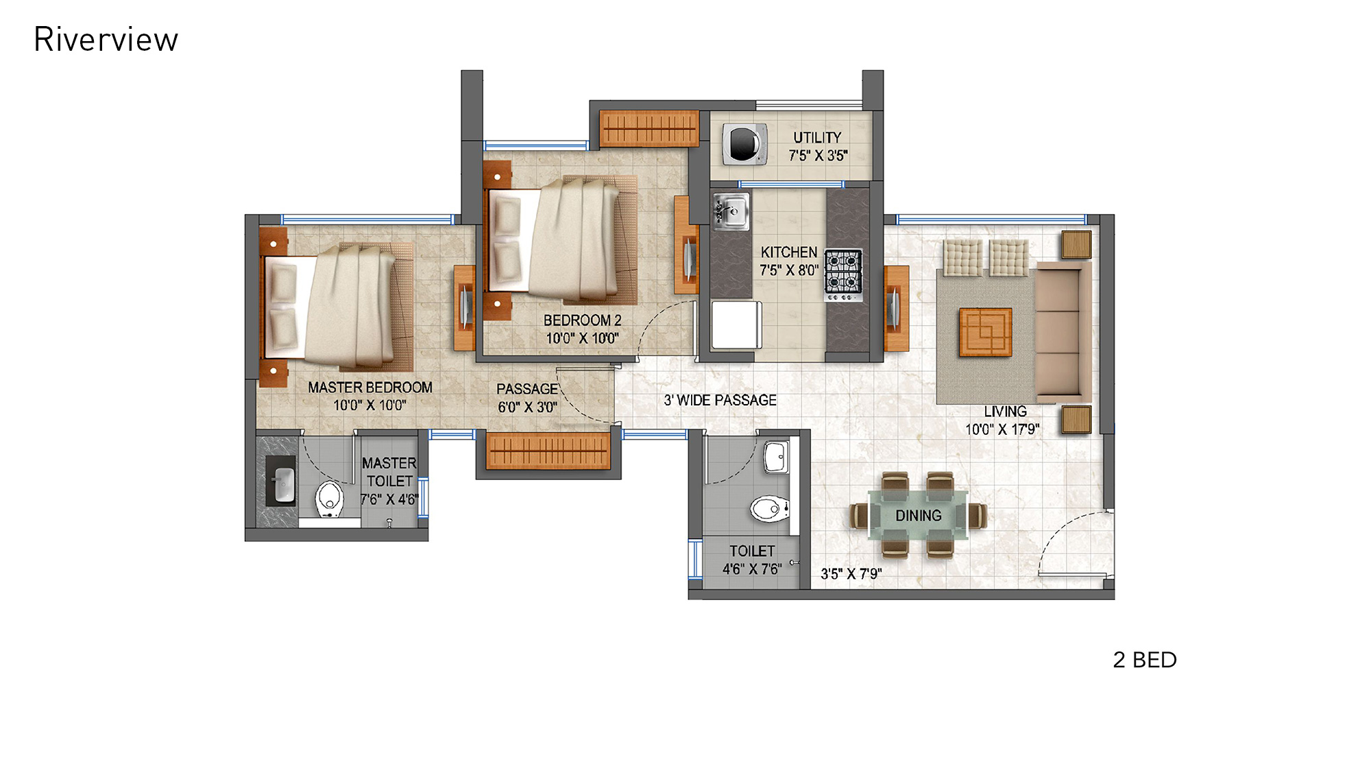 Lodha-Splendora-2-BHK-Floor-Unit-Plan