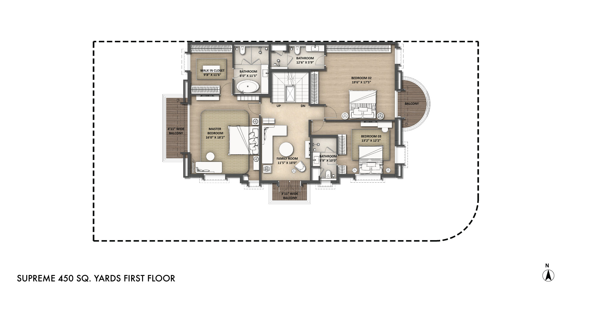 Lodha-Villa-Royale-Gold-Supreme-450-Sq-Yds-First-Floor-Unit-Plan