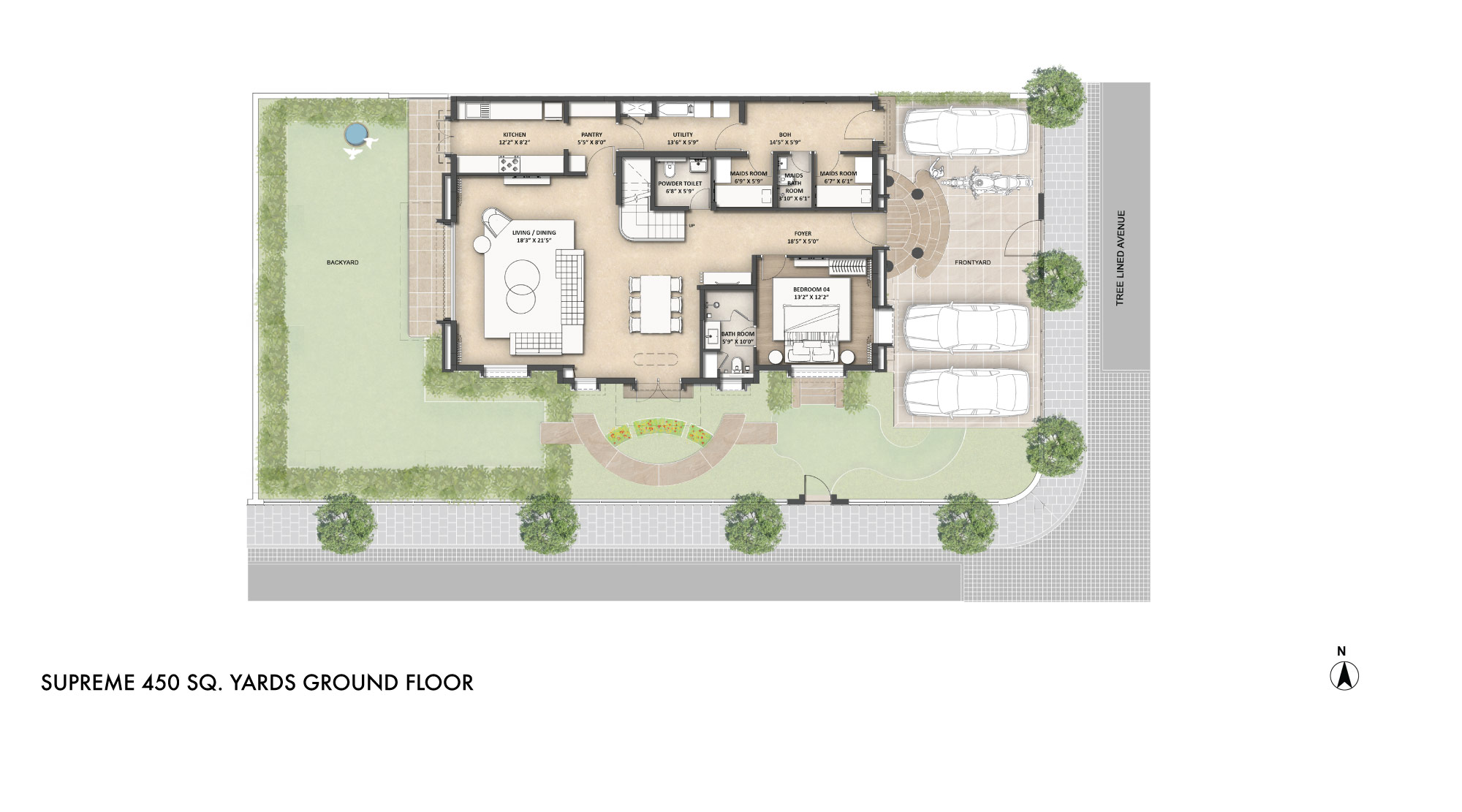 Lodha-Villa-Royale-Gold-Supreme-450-Sq-Yds-Ground-Floor-Unit-Plan