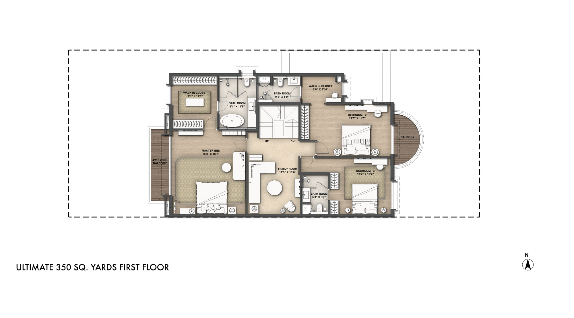 Lodha-Villa-Royale-Gold-Ultimate-350-Sq-Yds-First-Floor-Unit-Plan