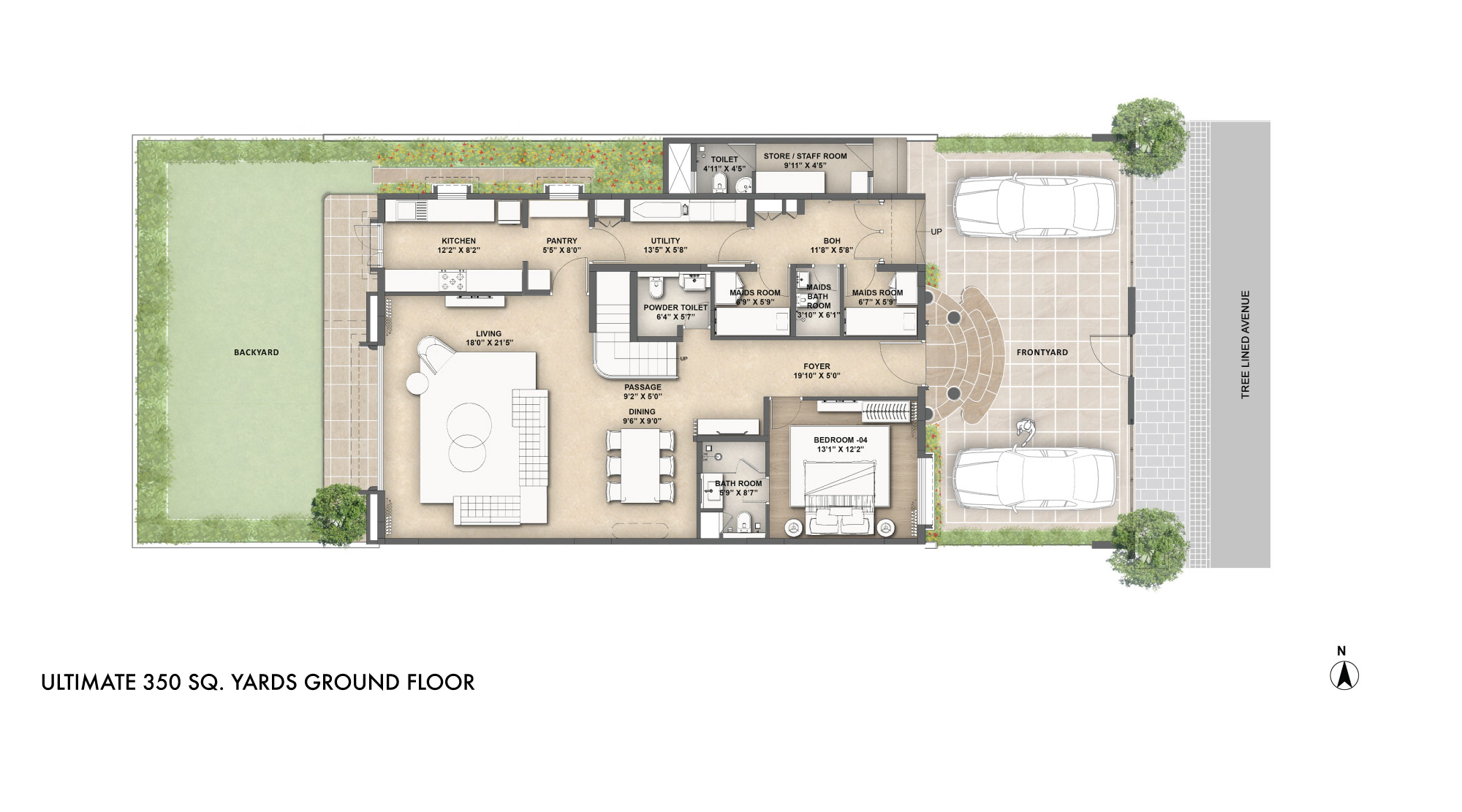 Lodha-Villa-Royale-Gold-Ultimate-350-Sq-Yds-Ground-Floor-Unit-Plan