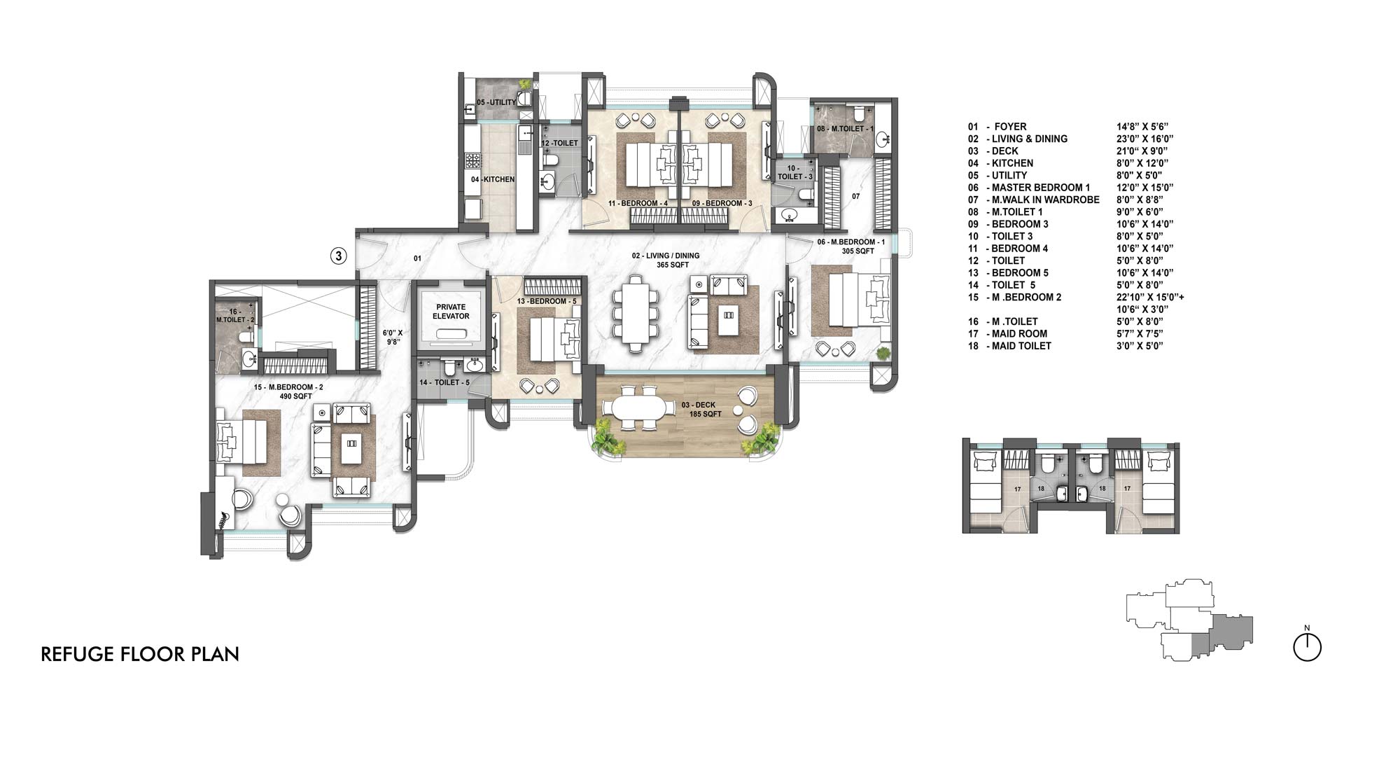 Lodha-Hanging-Gardens-5-BHK-Floor-Unit-Plan