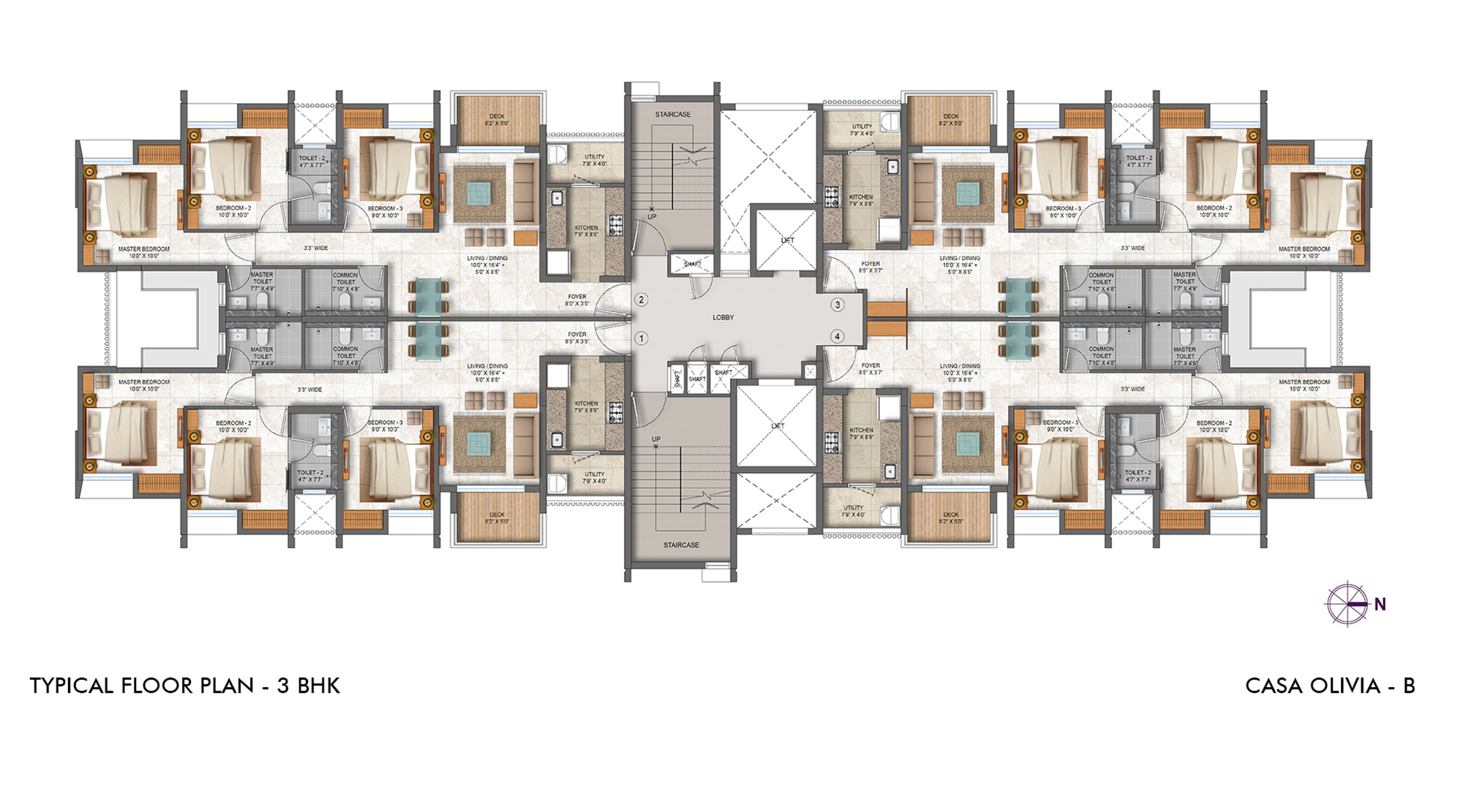 lodha-casa-olivia-typical-floor-plan-3-bhk