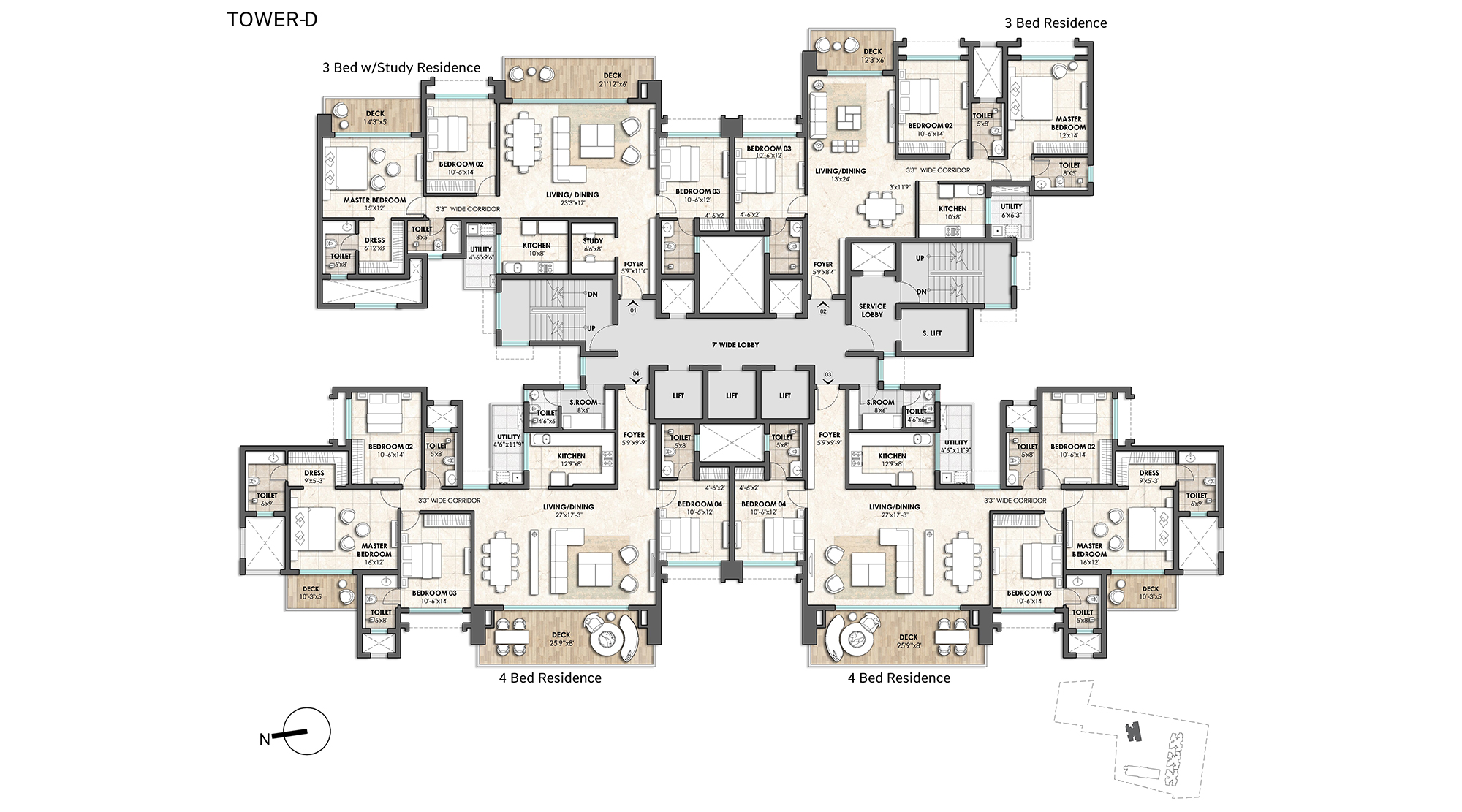 Lodha-Azur-Bengaluru-FLOOR-PLAN-TOWER-D
