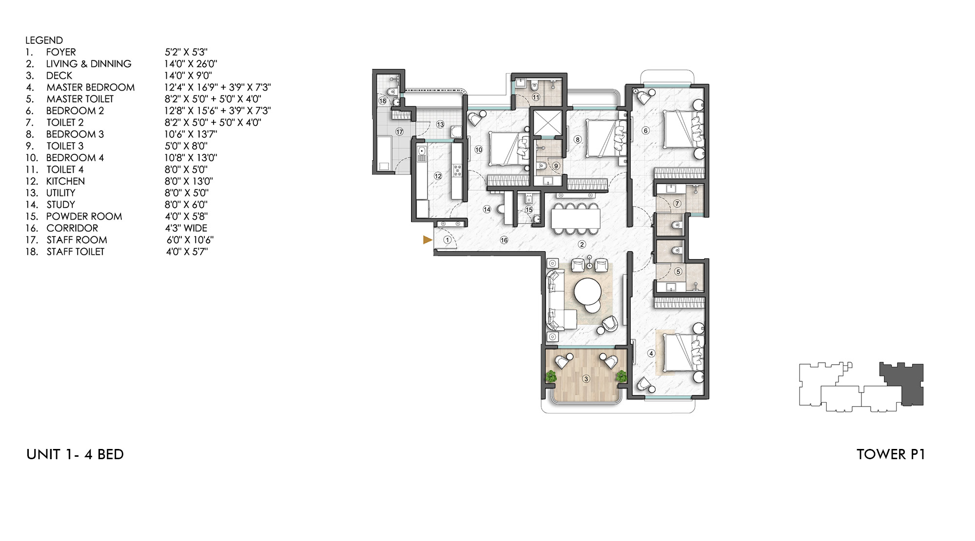 Lodha-Magnus-Hinjewadi-Pune-4-BHK-Floor-Unit-Plan