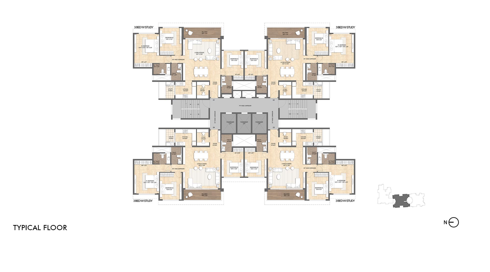 Lodha-Mirabelle-Bangalore-tower-6-Typical-floor-plan