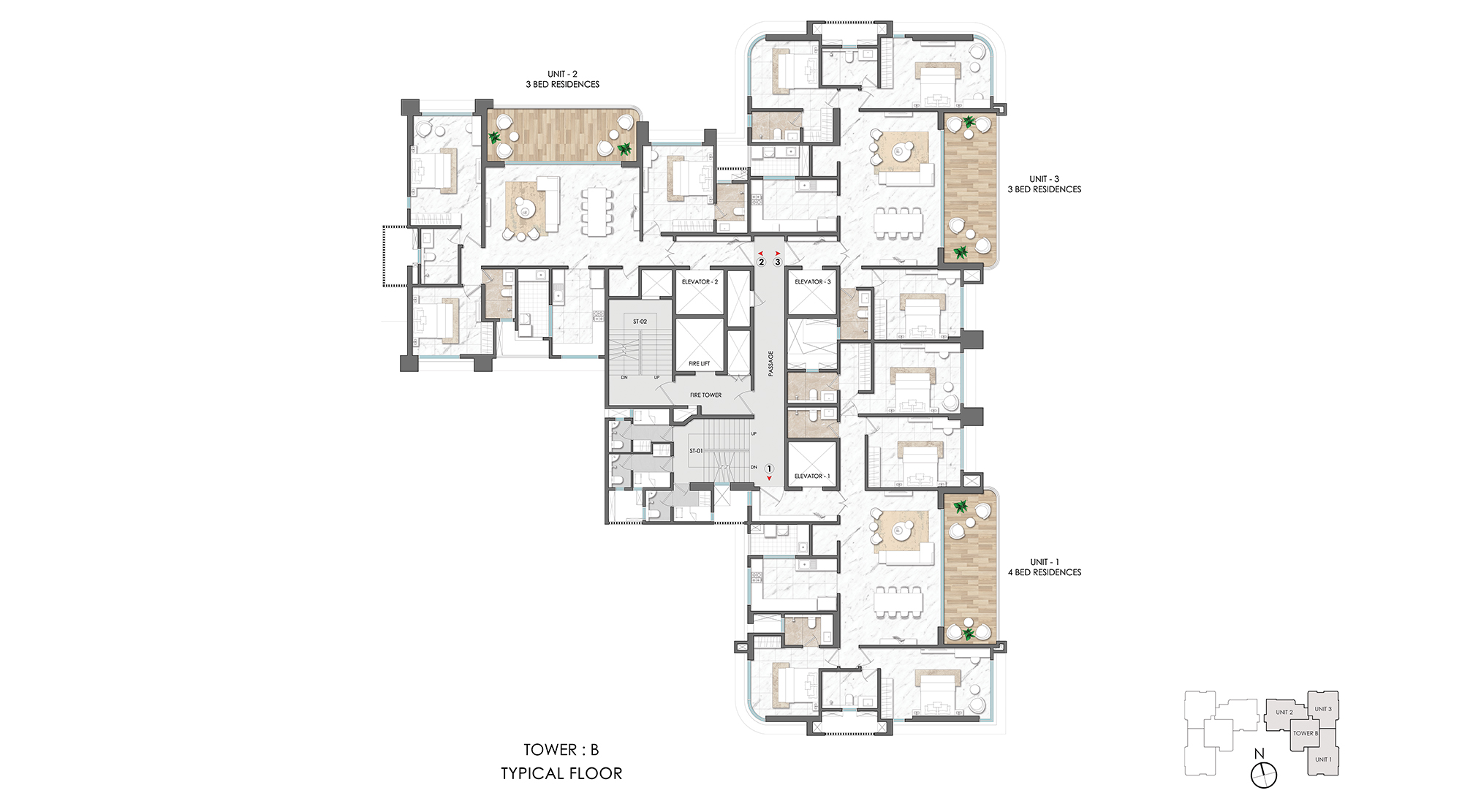Lodha-Palais-Kothrud-Pune-TOWER-B-TYPICAL-FLOOR-PLAN