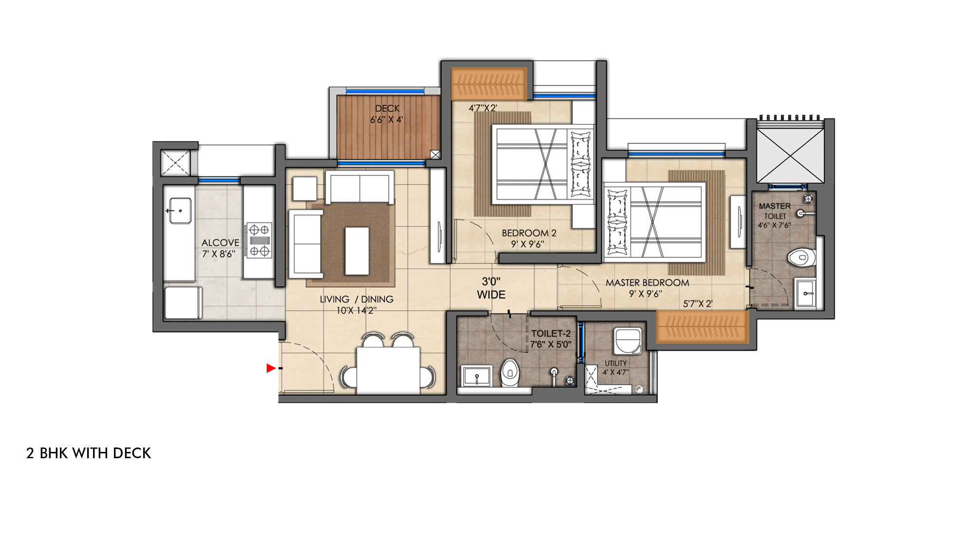 lodha-casa-foresta-floor-unit-plan-2-bhk-with-deck