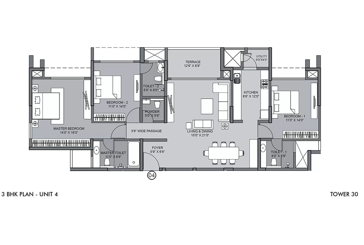 the-reserve-at-lodha-belmondo-mumbai-pune-3-BHK-PLAN-FLOOR-UNIT-4-TOWER-30